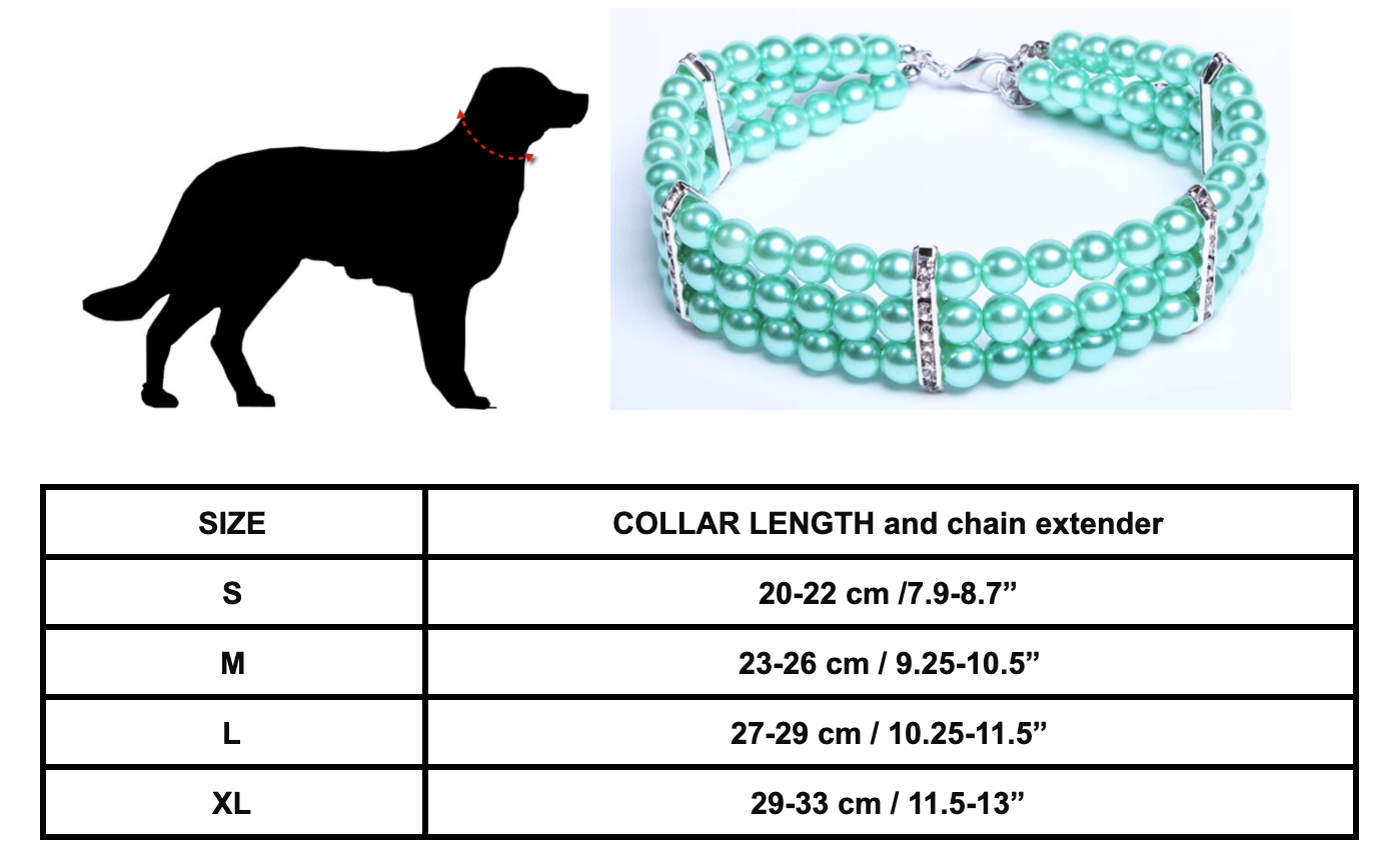 The Charlotte 3-Tier Pearls Rhinestones Dog Necklace - TheGlamPets