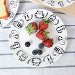 Cute Ceramic Plate Set With Cat Motif - TheGlamPets