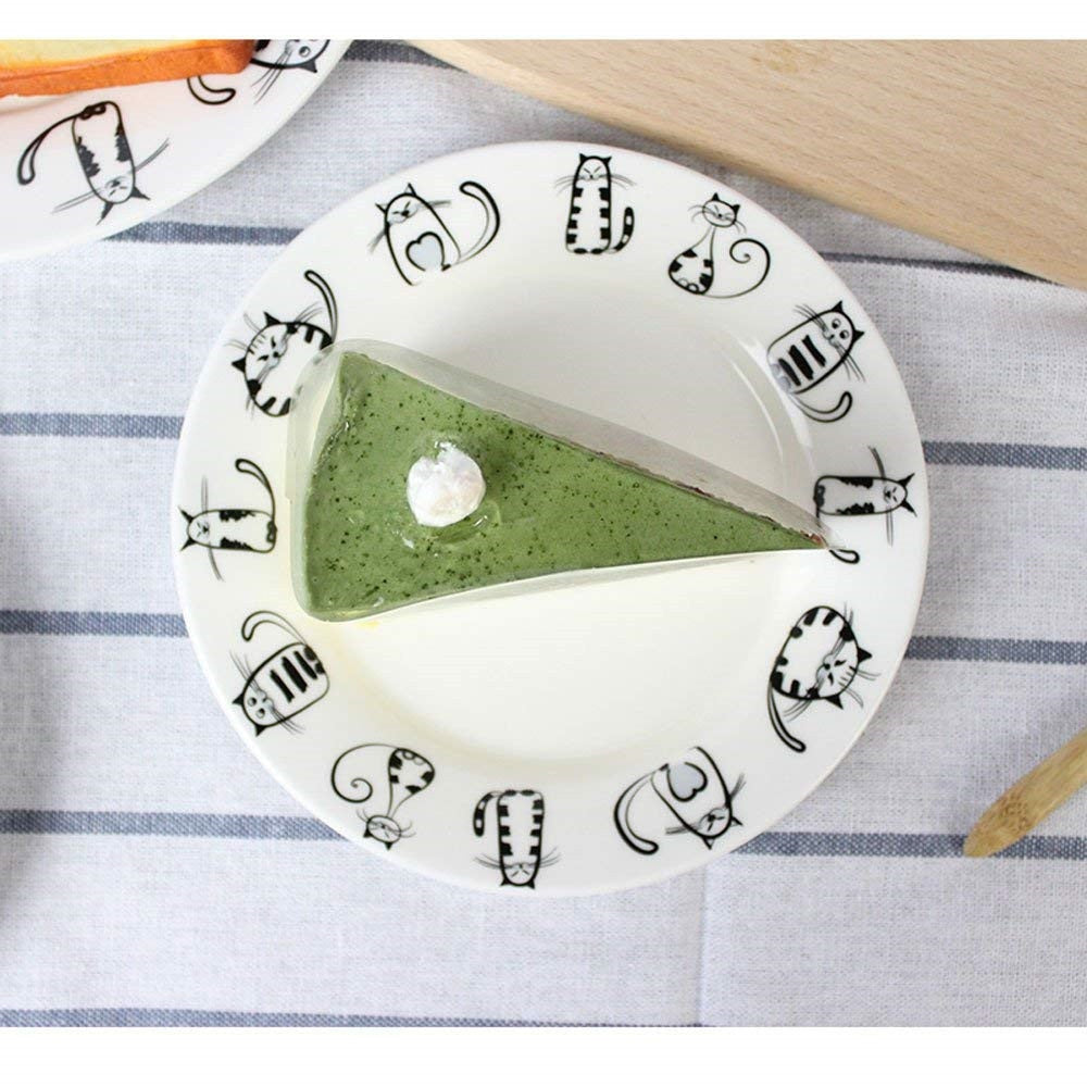 Cute Ceramic Plate Set With Cat Motif - TheGlamPets