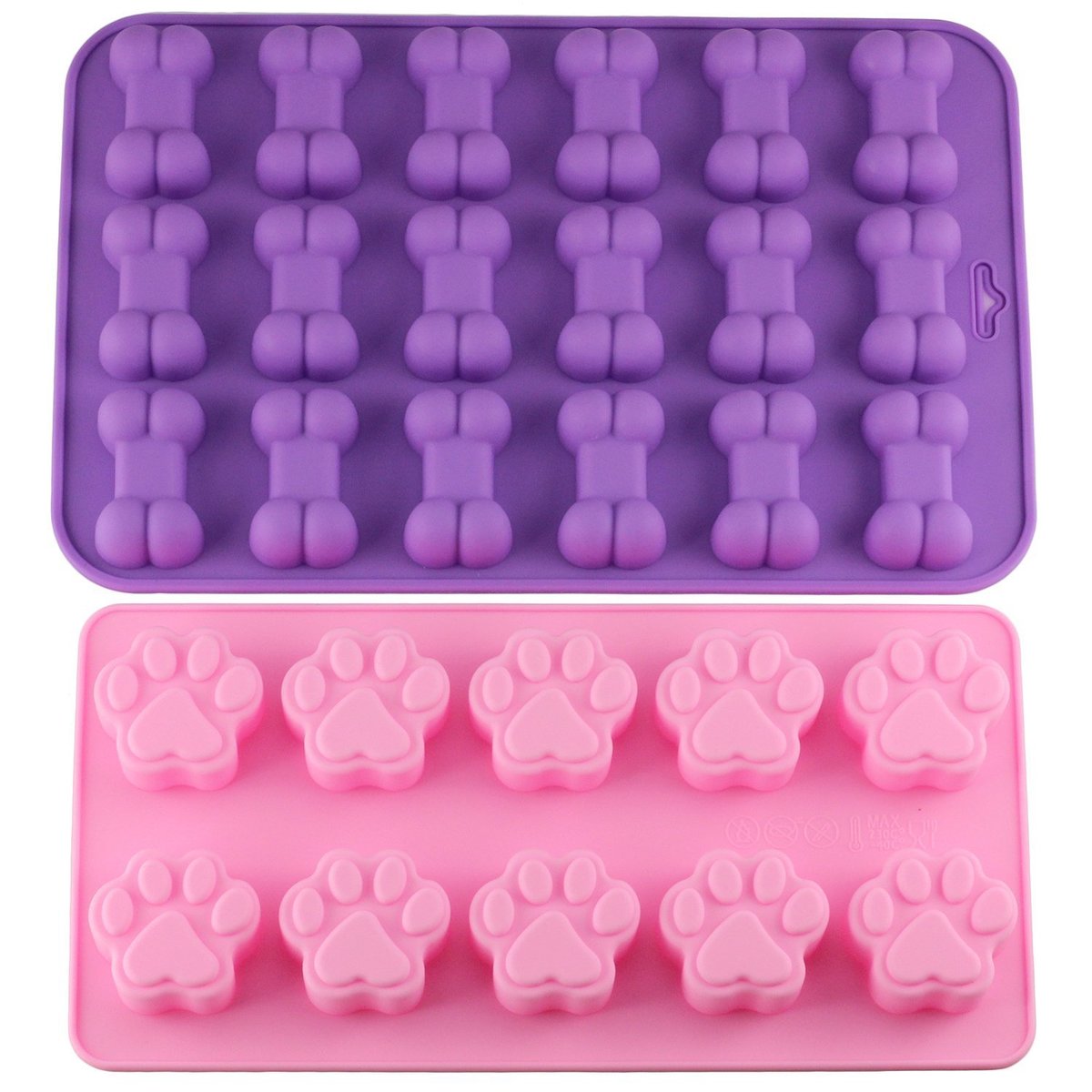 Dog Treats Non-Stick Silicone Mold For Baking - TheGlamPets