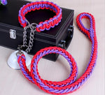 Stylish Double-Strand Rope Dog Leash and Collar - TheGlamPets