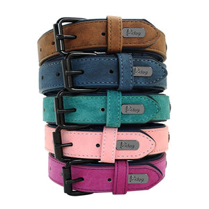 Leather Padded Premium Dog Collars - TheGlamPets