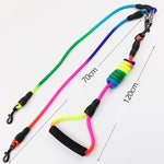 Rainbow Tangle Free Multi Dog Leash Coupler - TheGlamPets