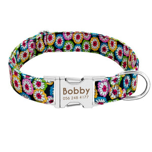 Stunning Personalized Nylon Dog Collar - TheGlamPets