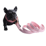 Luxury Pink Glam Velvet Dog Collar and Leash - TheGlamPets