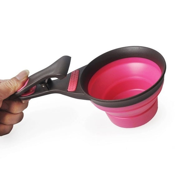 Collapsible Measuring Cups Portable Food Grade Silicone Scoop for