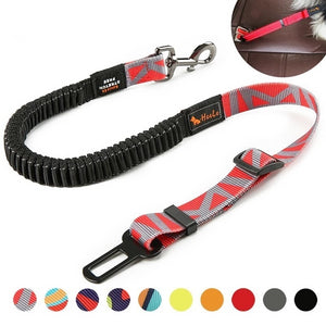 Premium Retractable Safety Seat Belt For Dogs - TheGlamPets