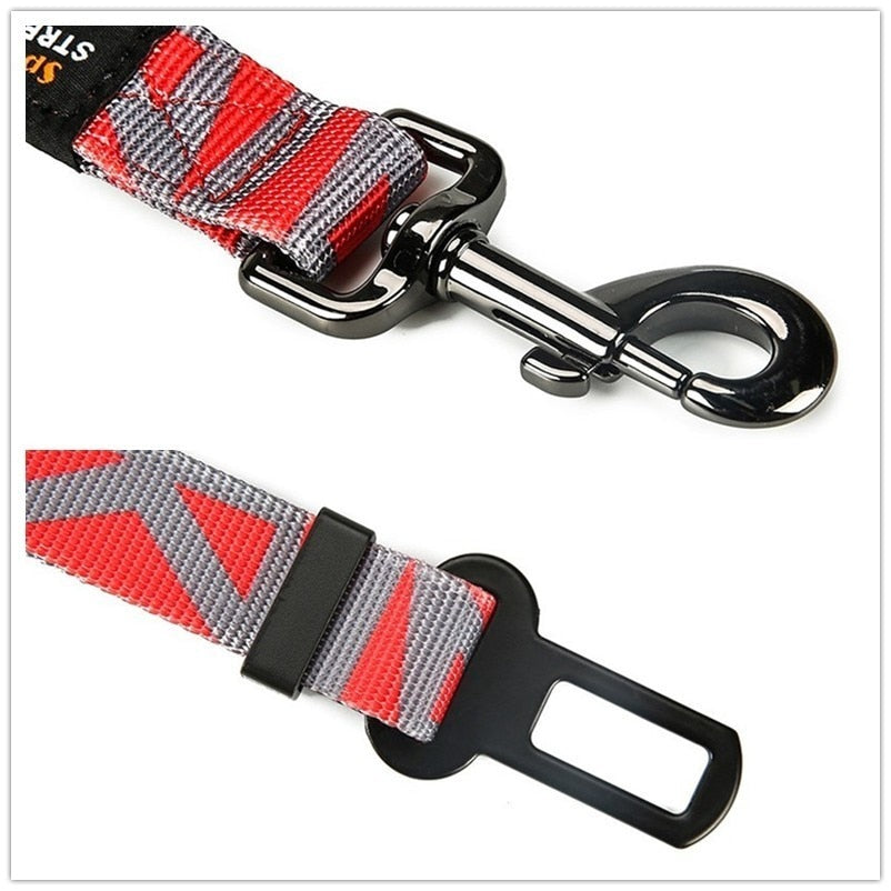 Premium Retractable Safety Seat Belt For Dogs - TheGlamPets